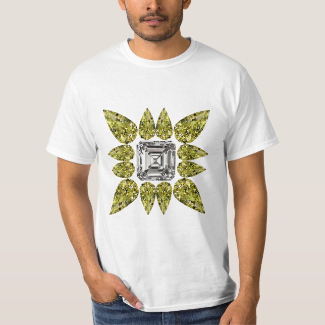 T-shirt Diamant de poire jaune (Devant)
