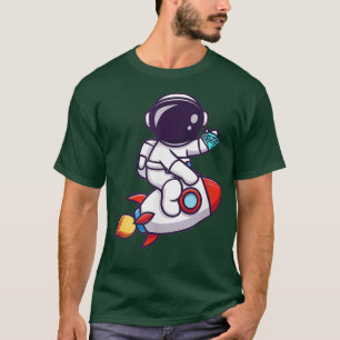 T-shirt Diamant Mains À La Lune HODL Stock Trading