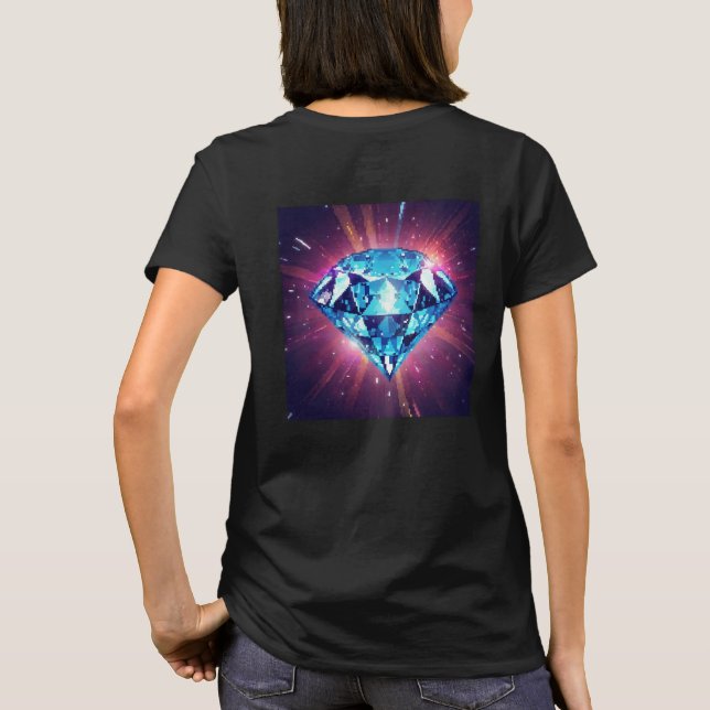 T-shirt Diamant Pixelisé Lumineux  (Dos)