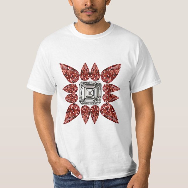 T-shirt Diamant rose (Devant)