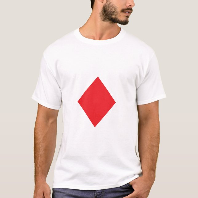 T-shirt Diamant rouge (Devant)