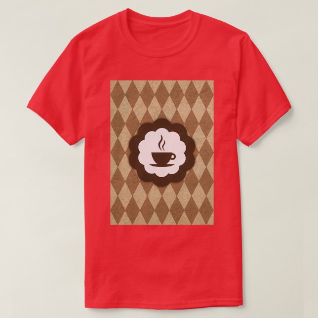 T-shirt diamants du café (Design devant)