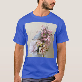 T-shirt Diamond Dove sur fleurs