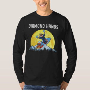 T-shirt Diamond Mains Wallstreetbets Amc Au Mème Lune