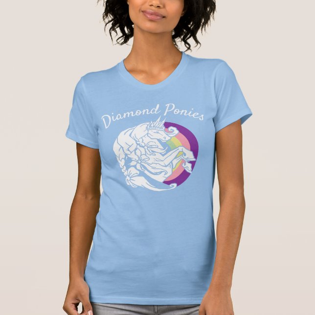 T-shirt Diamond Ponies Ladies Tee (Devant)