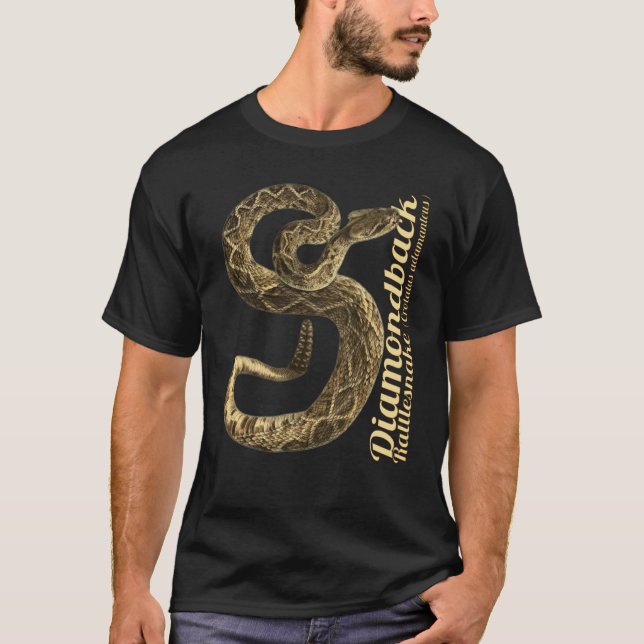 T-shirt Diamond Rattlesnake Texas Crotalus atrox (Devant)