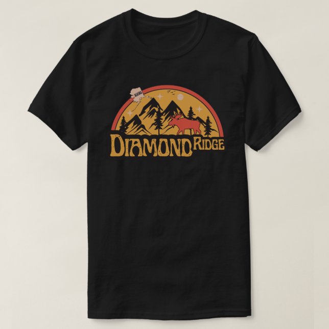 T-shirt Diamond Ridge, Alaska-Shirt (Design devant)