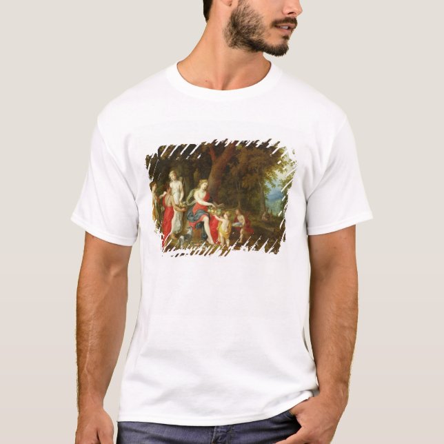 T-shirt Diana et ses jeunes filles, après la chasse, 1626 (Devant)