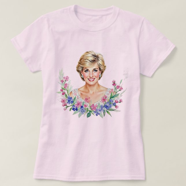 T-shirt Diana, princesse d'Angleterre, princesse de Galles (Design devant)