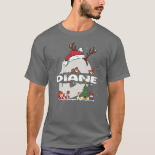 T-shirt Diane Christmas avec Diane Nom pour les Noël drôle