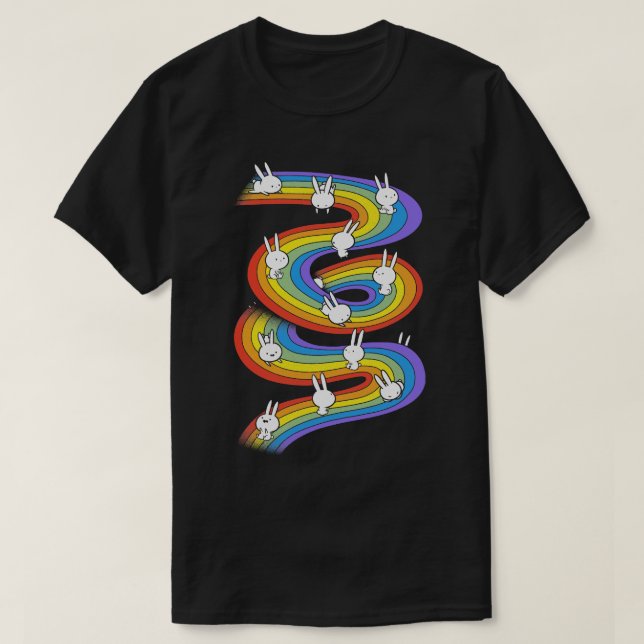 T-shirt Diapositive arc-en-ciel (Design devant)