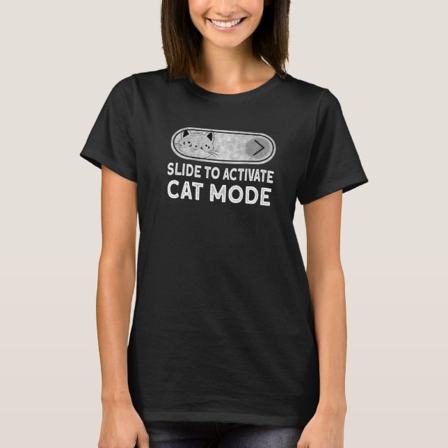 T-shirt Diapositive Pour Activer Chat En Mode Chat (Devant)