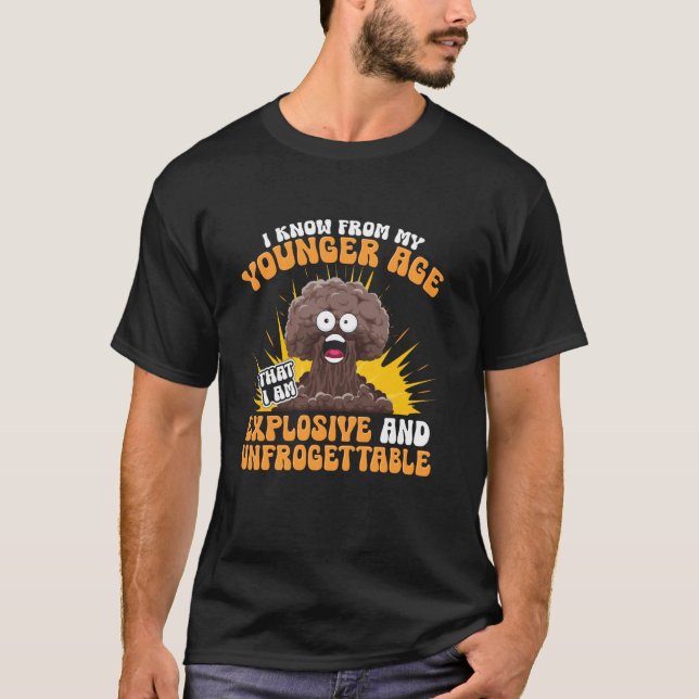 T-shirt Diarrhée explosive qui fait caca (Devant)