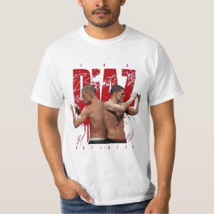 T-shirt " Diaz Nate Stockton Nick Diaz Jiu Jitsu Diaz brun