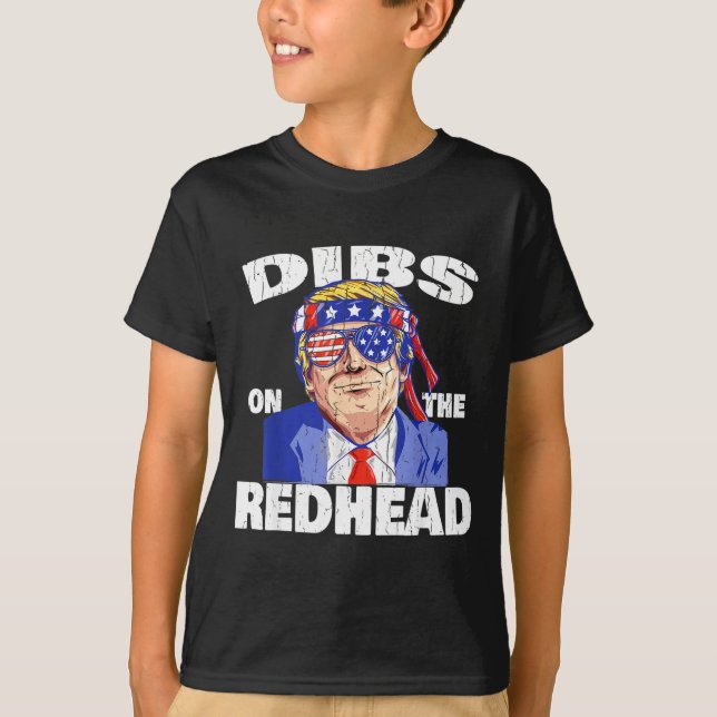 T-shirt Dibs On The Redhead Shirt Funny St Patricks Day Pr (Devant)