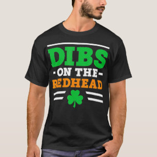 T-shirt Dibs Sur La Chemise Rouge Femmes Hommes Drôle St P