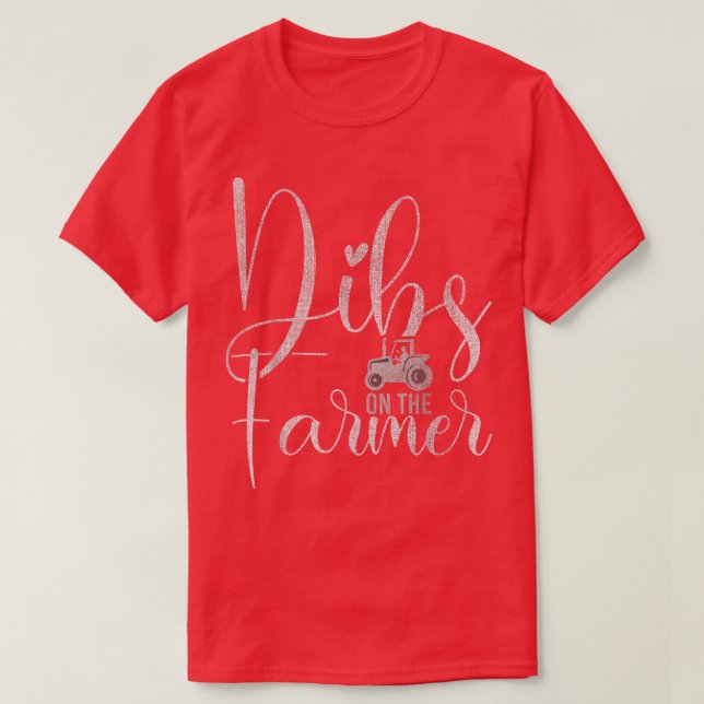 T-shirt Dibs sur l'arbre fermier pour l'entraîneur de la f (Design devant)