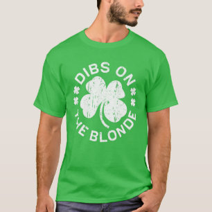 T-shirt Dibs Sur Le Jour de la Saint Patrick Blonde Boire