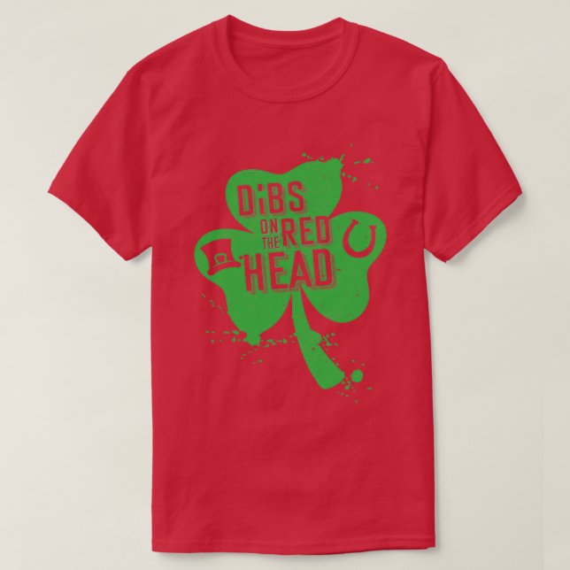 T-shirt Dibs Sur Le Jour de la Saint Patrick Redhead 2020  (Design devant)
