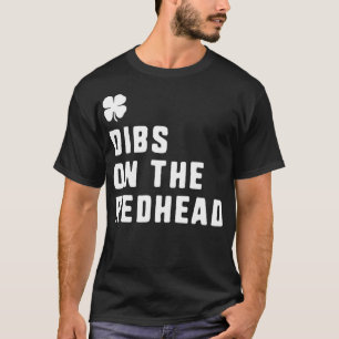 T-shirt Dibs Sur Le Jour de la Saint Patrick Rouge Gingemb