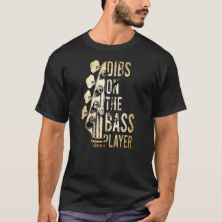 T-shirt Dibs Sur Le Lecteur Basse Guitare Musicien 1