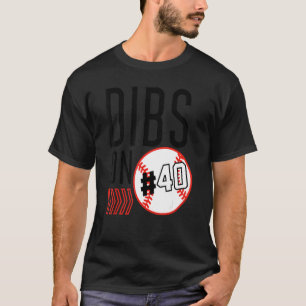 T-shirt Dibs Sur Le Numéro 40 Plongeur De Baseball Sports