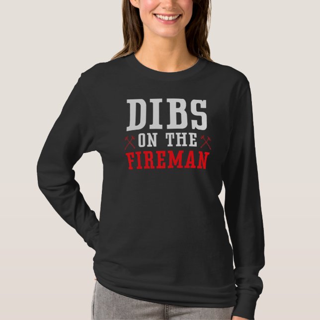 T-shirt Dibs Sur Le Pompier Pompier Pompier Firefi Secouru (Devant)