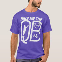 DIBS SUR LE QUARTERBACK 4 LOVE FOOTBALL NUMBER 4 Q