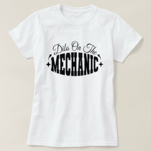 T-shirt Dibs sur le sarcasme de la femme mécanicienne amus