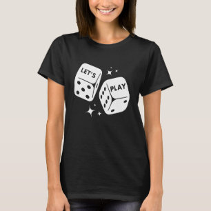 T-shirt Dice Board Jeu Dice Jeu Puzzle Domino Cartes Jouer