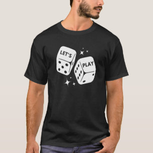 T-shirt Dice Board Jeu Dice Jeu Puzzle Domino Cartes Jouer