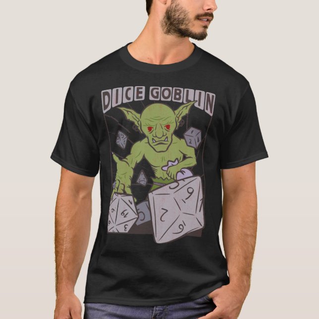 T-shirt Dice Goblin Orc D20 Dice for a RPG GAMER (Devant)