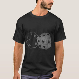 T-shirt DICE Joueur carte Poker Craps Lecteur Retro Vintag