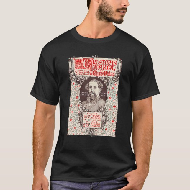 T-shirt Dickens Scrooge Noël Carol Vintage Noël (Devant)