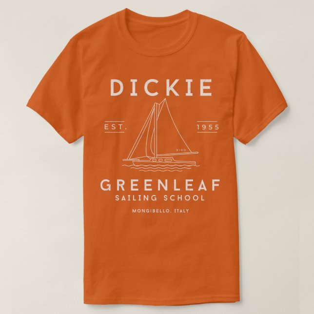 T-shirt Dickie Greenleaf Sailing School Est 1955 moderne v (Design devant)