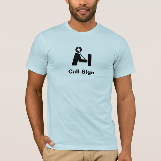 T-shirt d'icône de radio-amateur à customiser (Devant)