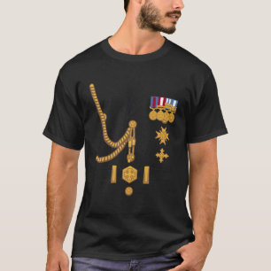 T-shirt Dictateur militaire Officier général Uniforme Hall