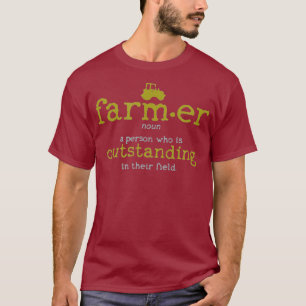 T-shirt Dictionnaire de définition de l'agriculteur Mens F