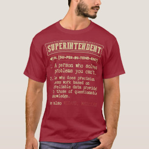 T-shirt Dictionnaire du surintendant Définition Terme