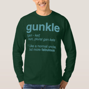 T-shirt Dictionnaire Gunkle Définition Funny Gay Uncle