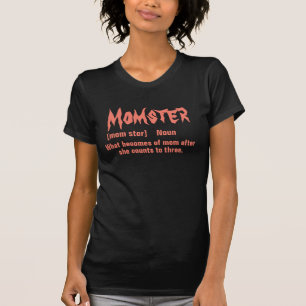 T-shirt Dictionnaire Momster signifiant drôle de design de