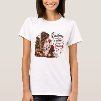 T-SHIRT DICTON DE NOËL DRÔLE MIGNON ET FANTAISISTE