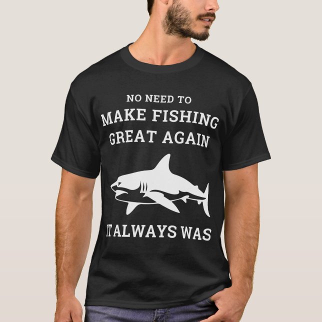 T-shirt dicton de pêcheur à la ligne (Devant)
