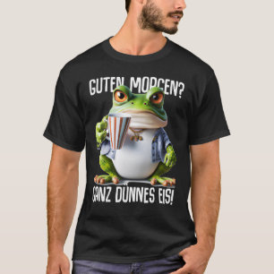T-shirt Dictons Bonjour Très mince Café de glace Dicton [