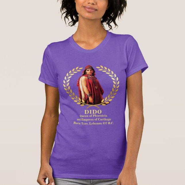 T-shirt DIDO Queen of Lebanon (ancienne phénicie) (Devant)