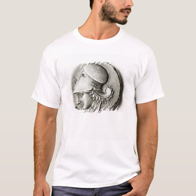 T-shirt Didrachma de Heracles : Athéna de representation (Devant)