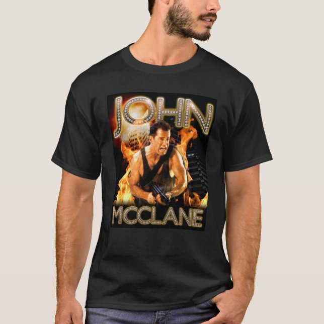 T-shirt Die Hard Christmas Bling  John McClane72 (Devant)