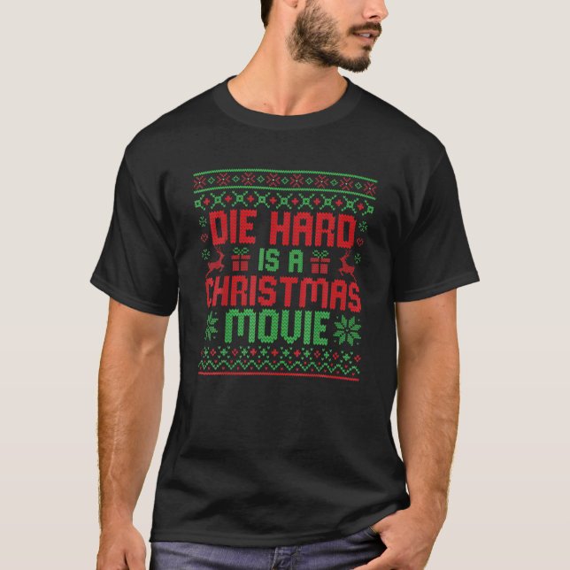 T-shirt Die-Hard Est Un Film De Noël Drôle (Devant)