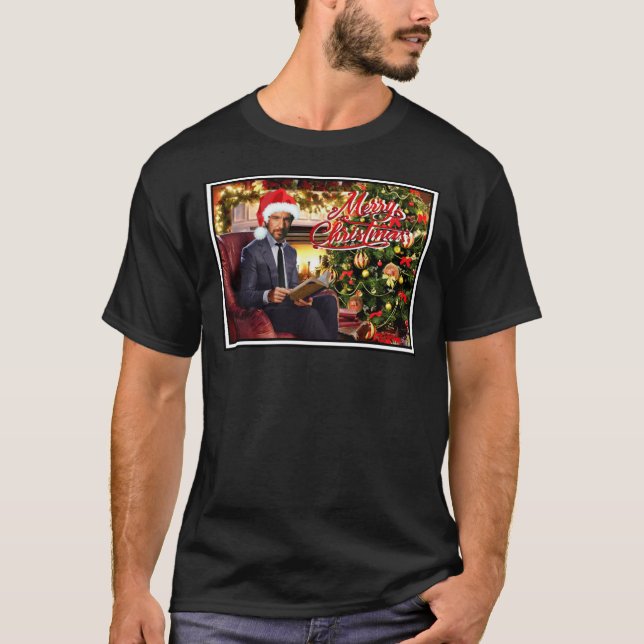 T-shirt Die Hard Hans Gruber Merry Christmas Classic T-Shi (Devant)