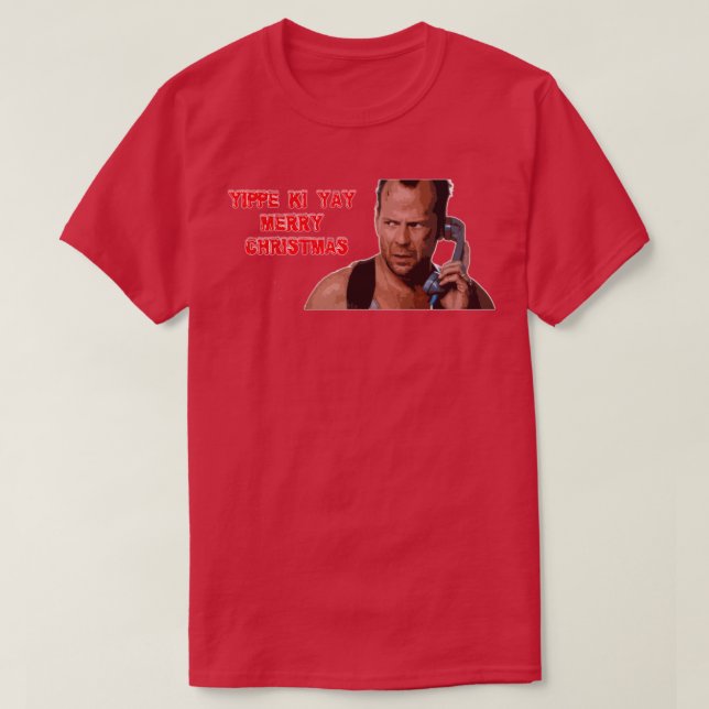 T-shirt die hard joyeux noël (Design devant)